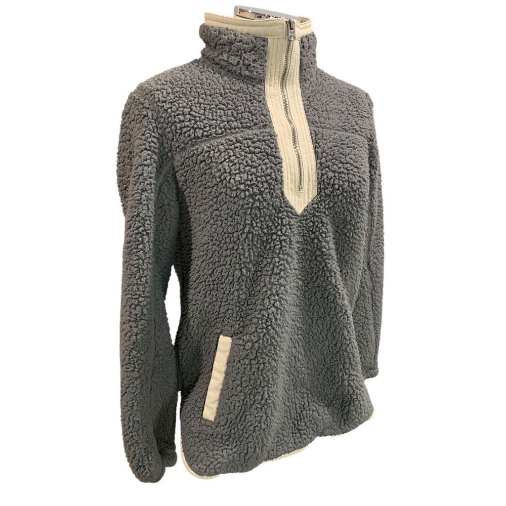 Small Abercrombie & Fitch Womens Pullover Soft Sherpa Jacket